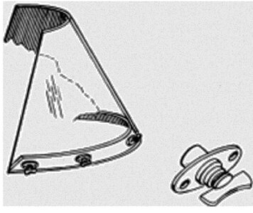 WINDSHIELD HOLDER CLIPS (T H MARINE) 1 pr.